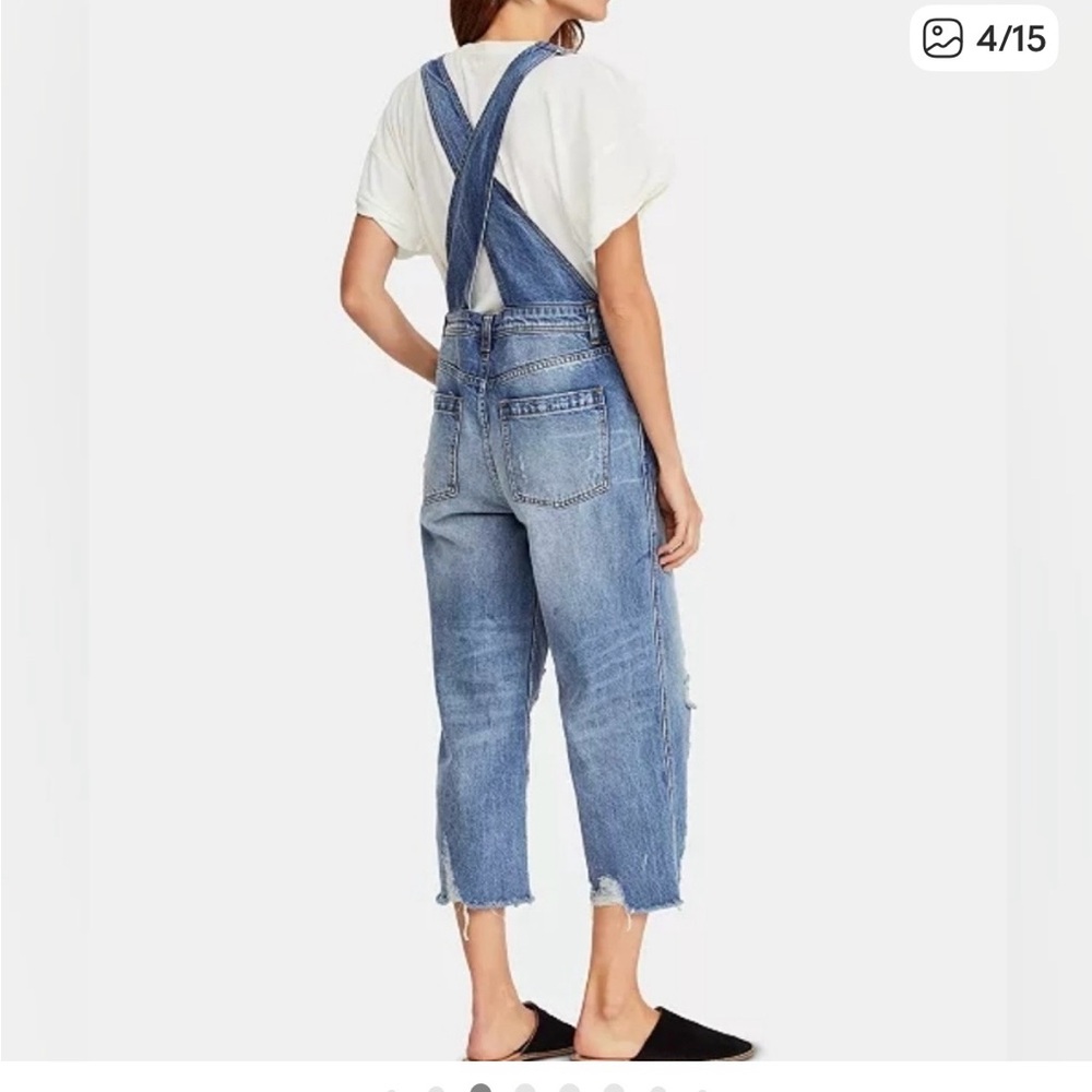 WE THE FREE Blue Denim Overalls Jeans 29